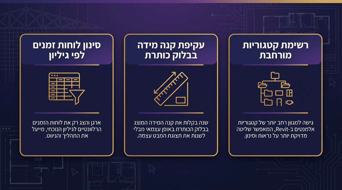 שיפורים בתיעוד והפקת תוכניות ברוויט – איפה חוסכים זמן?