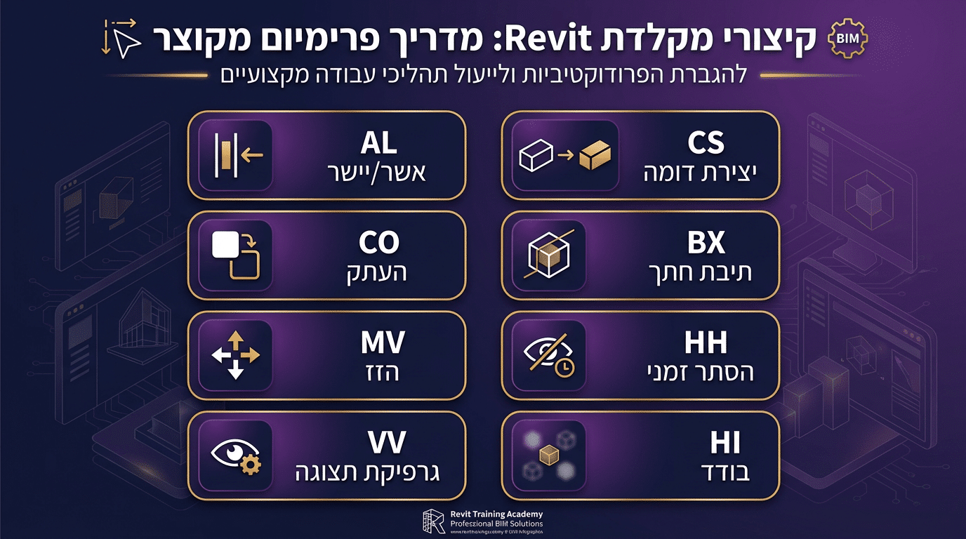 קיצורי מקלדת ברוויט - הסט שבאמת משנה את המהירות