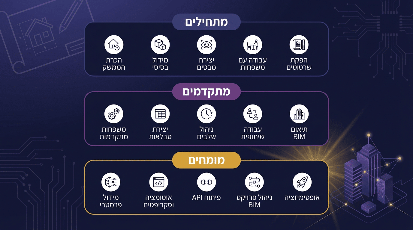 טיפים לעבודה ברוויט לפי רמות - מתחילים, ביניים ומתקדמים