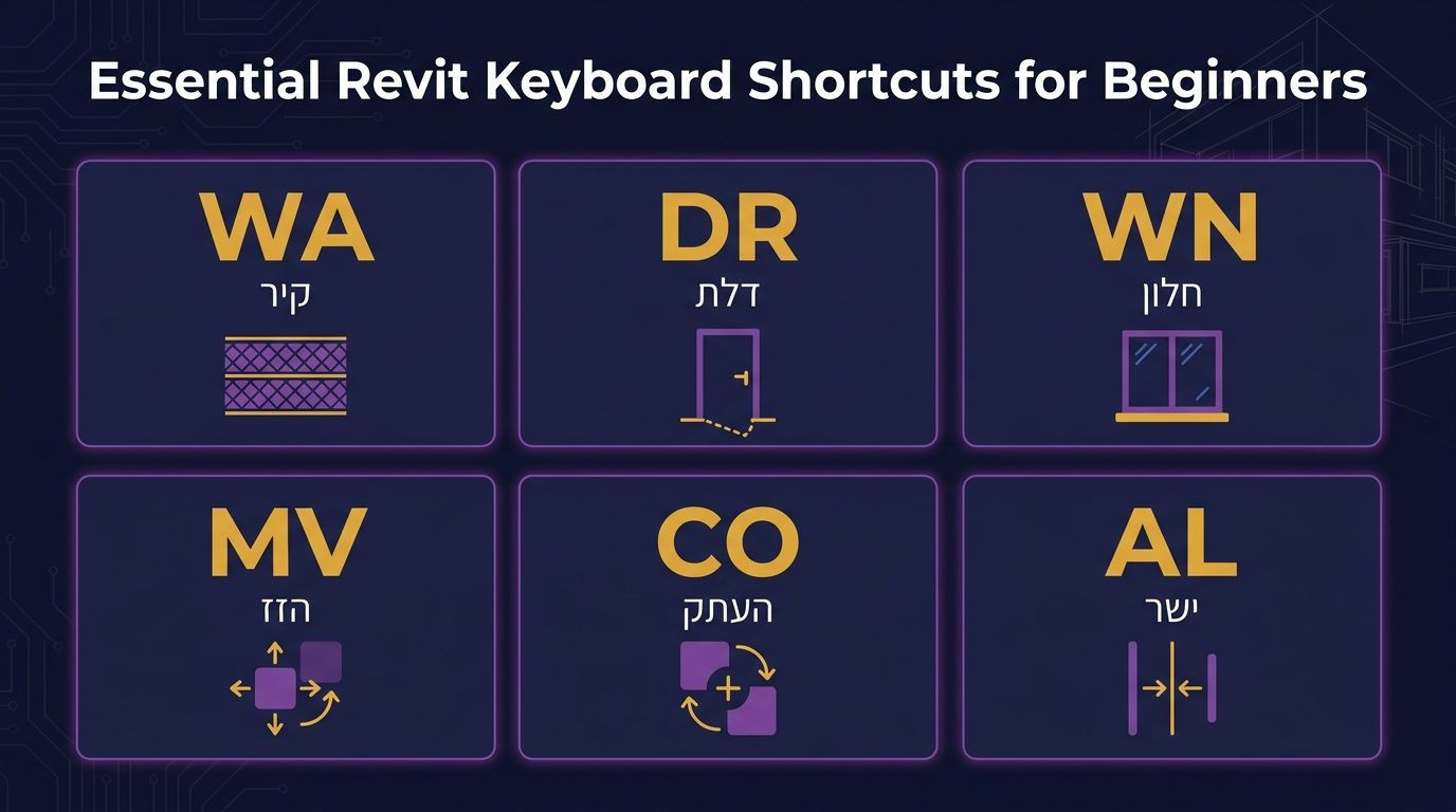 קיצורי מקשים ברוויט למתחילים