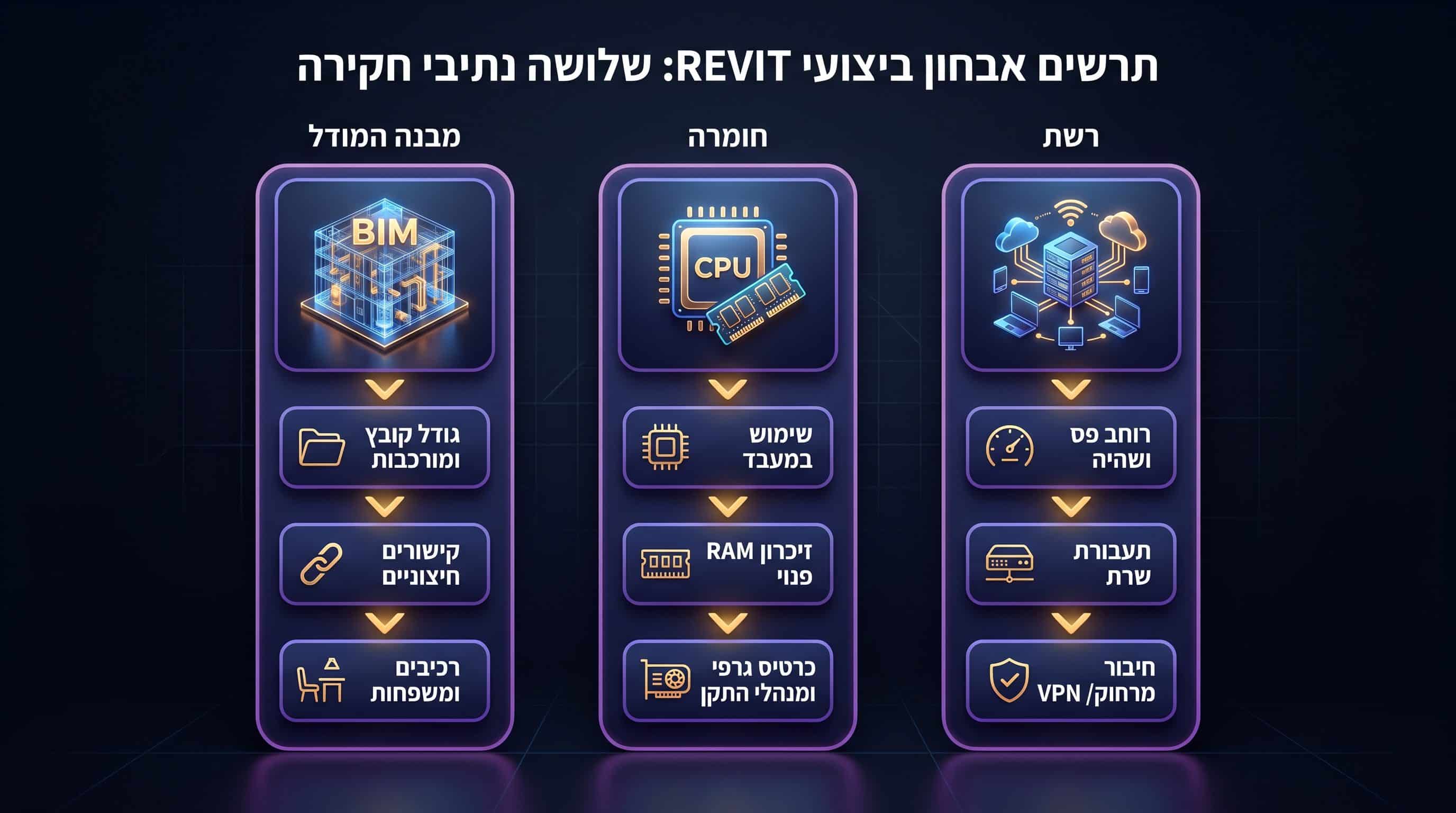 איך לבדוק אם הבעיה ברוויט היא במודל, במחשב או ברשת
